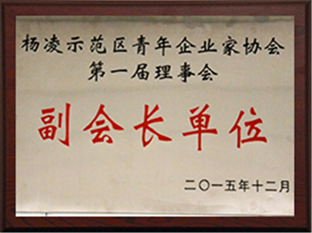 楊凌示范區(qū)青年企業(yè)家協(xié)會第一屆理事會副會長單位